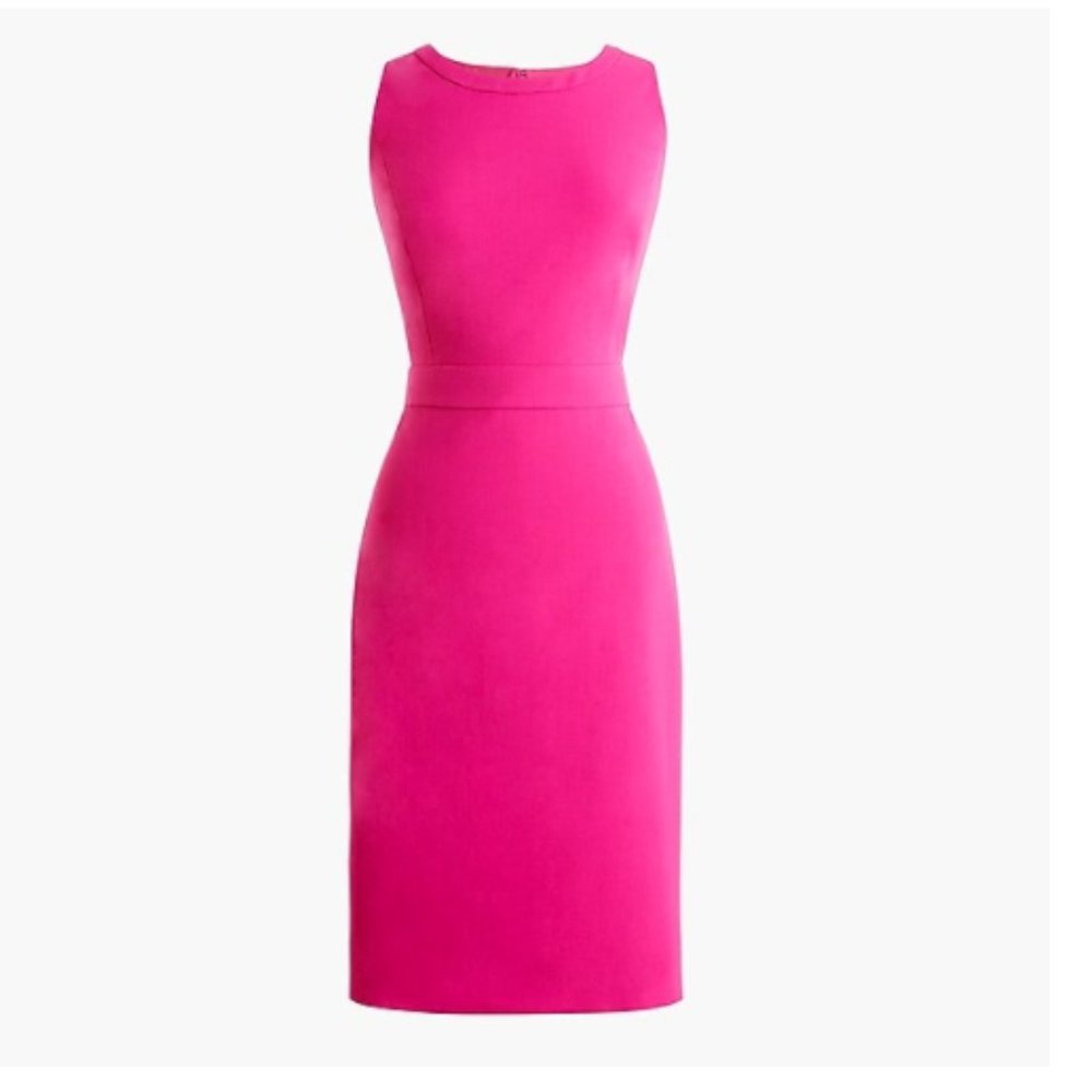 J. Crew Suiting Dress Hot Pink 2